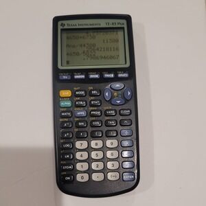 Texas Instruments TI-83 Plus Graphing Calculator Math Black Tested Working